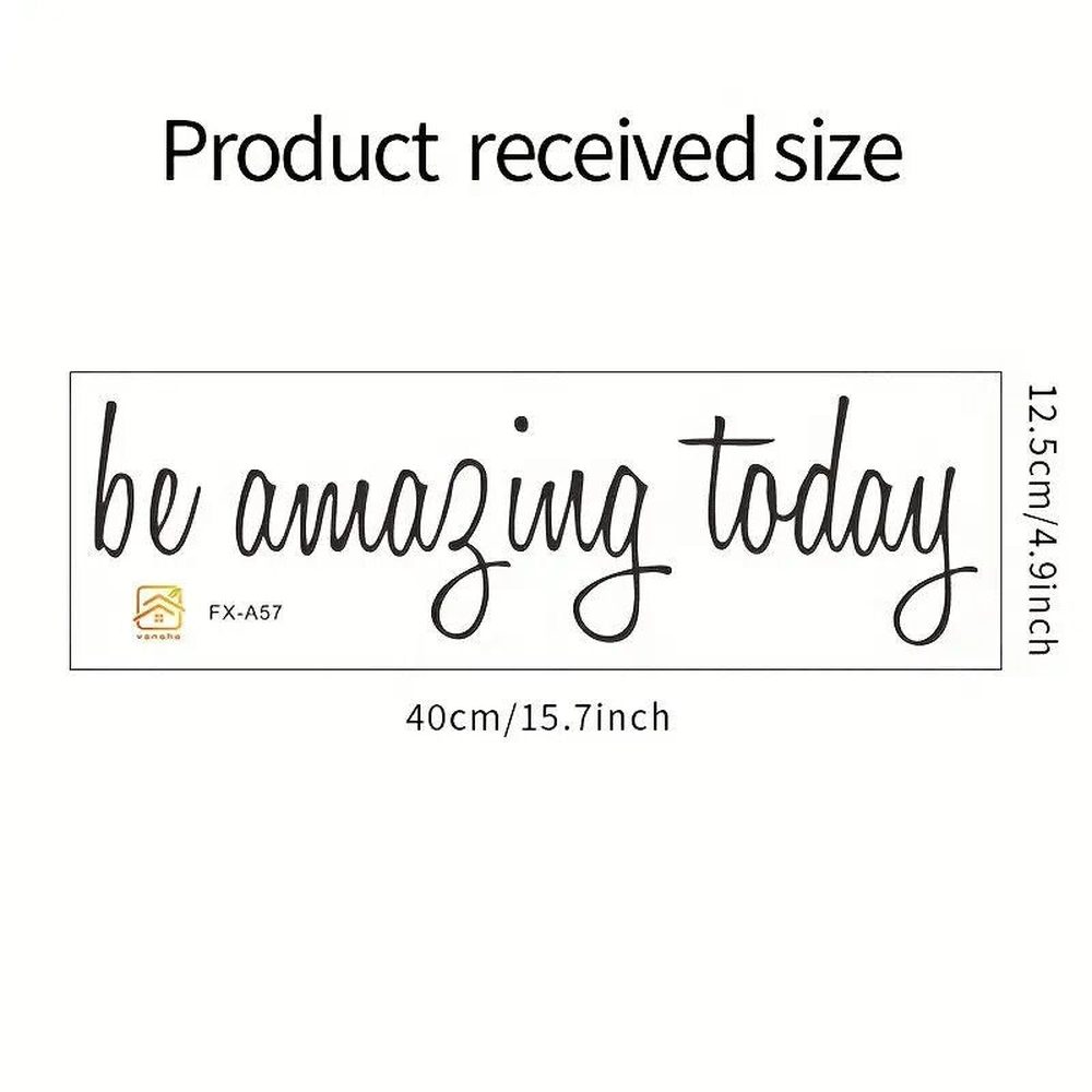 "Be Amazing Today" Inspirational Wall Decal 4.1" x 14.6" NEW! Home & Garden:Home Décor:Decals, Stickers & Vinyl Art Style Your Walls